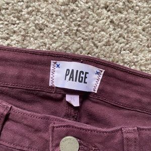 Paige Maroon Jeans